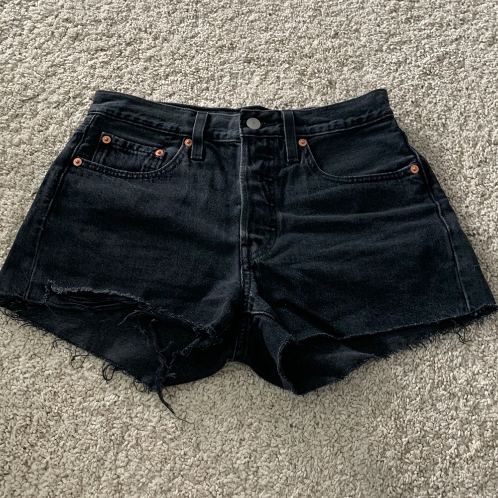 Levis 501 high waist shorts
